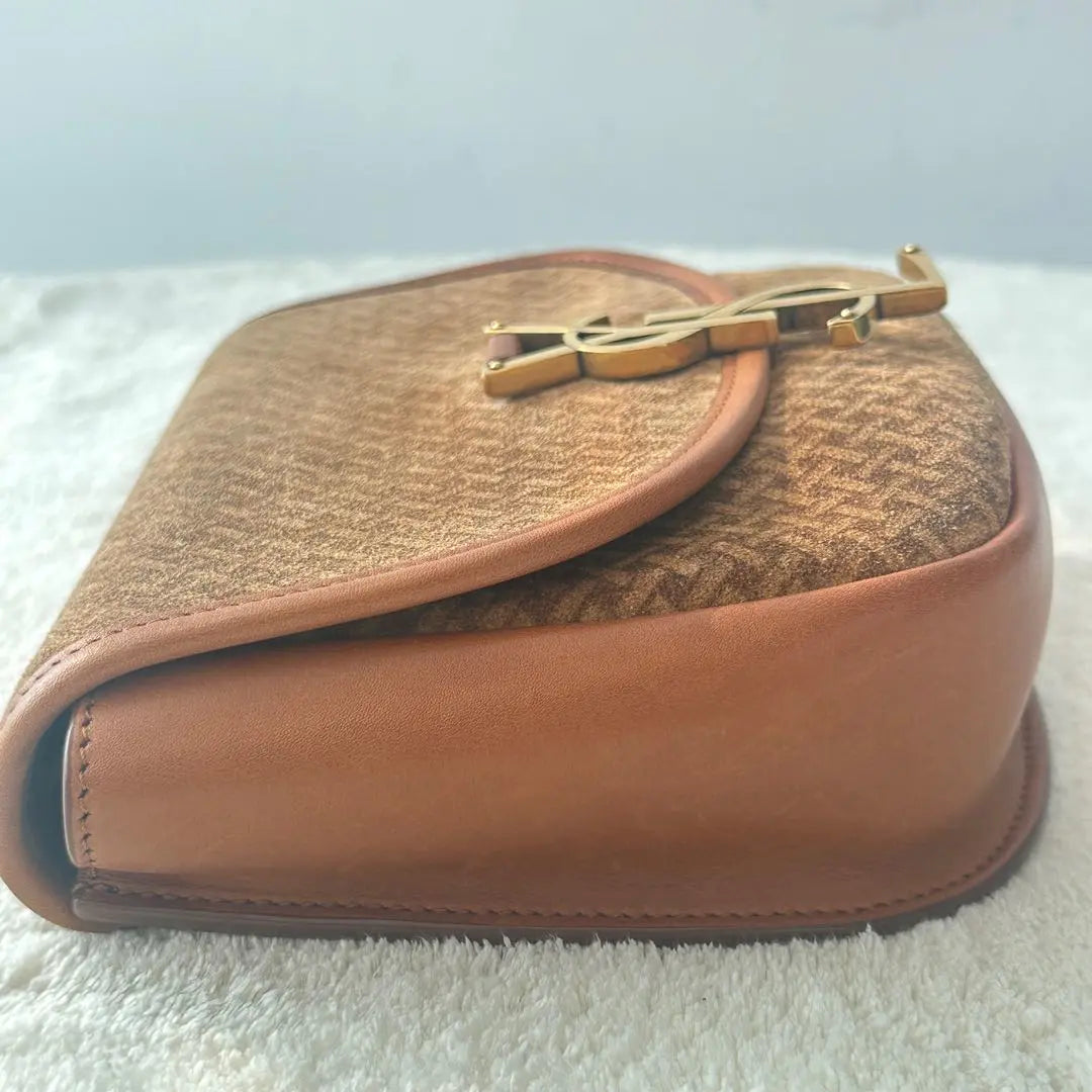 【#120】Pre-owned YSL KAIA Small Yellow Calfskin Crossbody Bag HZ2512030&&