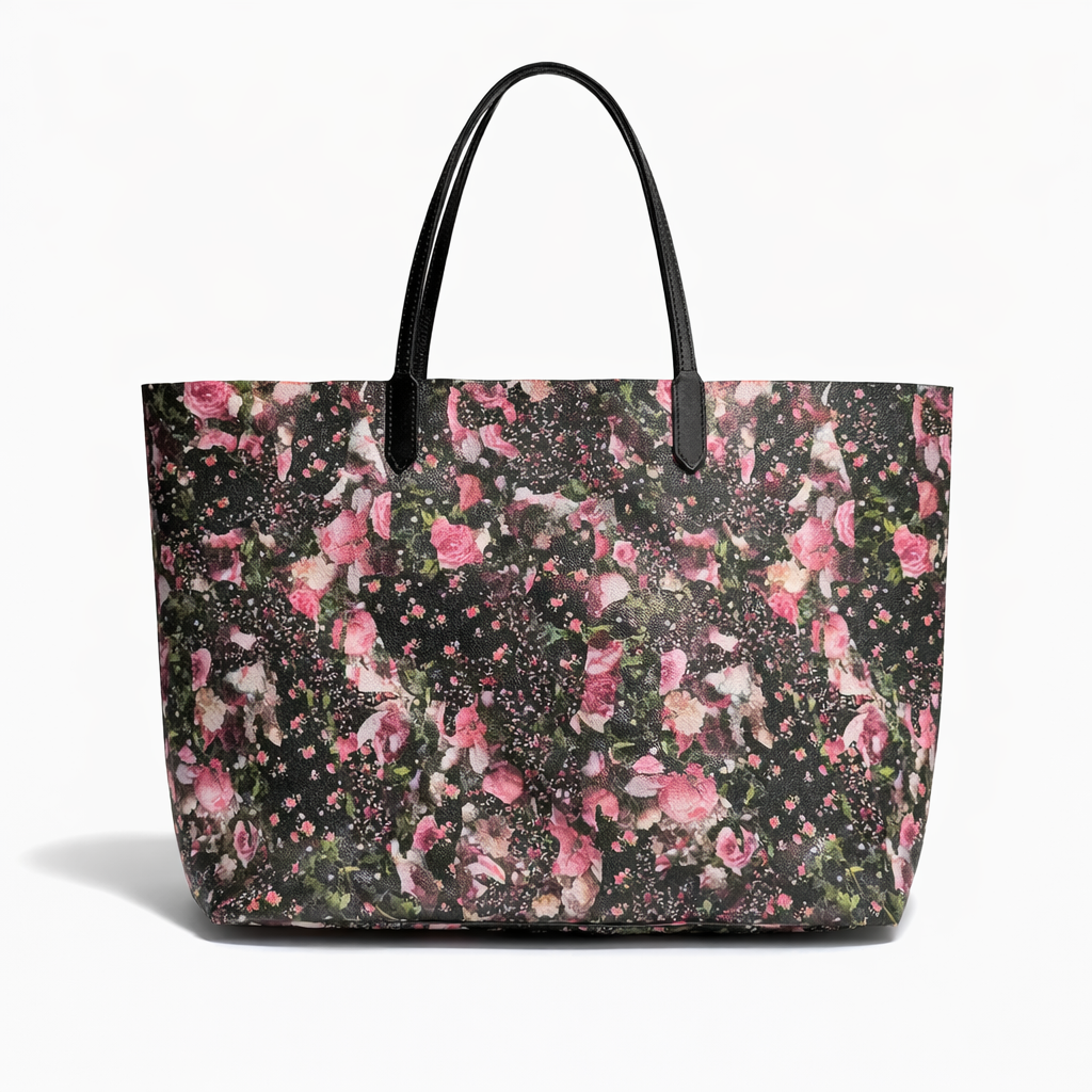 【#246】Pre-owned Givenchy 4G Large Tote Bag Floral Print Nylon