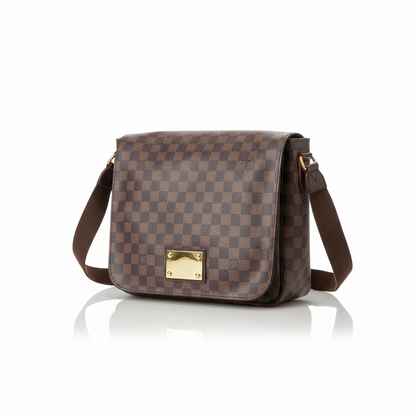 【#240】Pre-owned Louis Vuitton Brooklyn MM Bag Damier Ebene Canvas