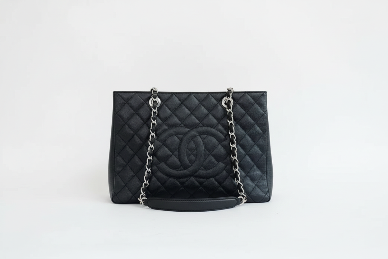 【#041】Pre-owned Chanel Medium 19 Bag Black Caviar Leather Shoulder Bag HZ250422011