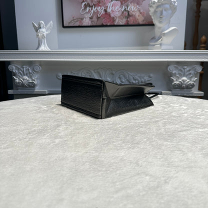 【#244】Pre-owned Balenciaga Hourglass Small Bag White Calfskin Leather with Silver-Tone Hardware