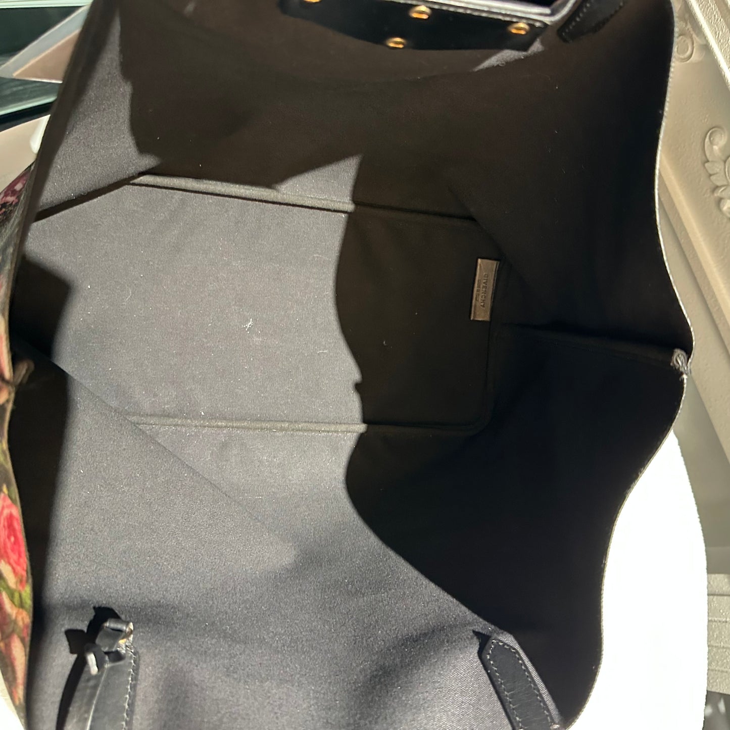 【#246】Pre-owned Givenchy 4G Large Tote Bag Floral Print Nylon
