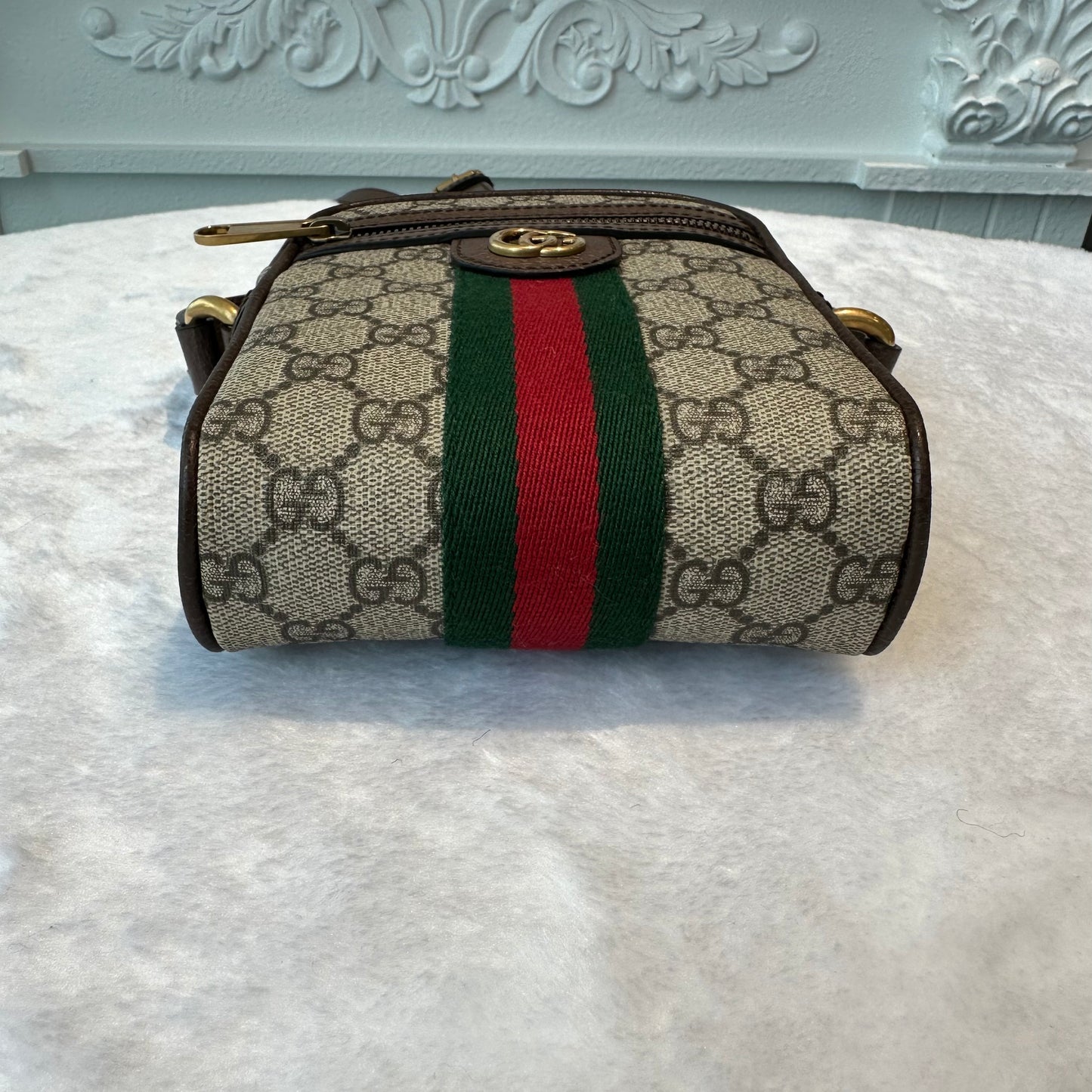【#242】Pre-owned Gucci Ophidia Small Crossbody Bag GG Supreme Canvas