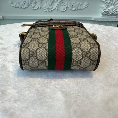 【#242】Pre-owned Gucci Ophidia Small Crossbody Bag GG Supreme Canvas