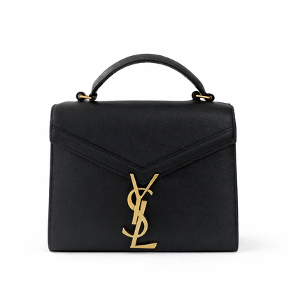 【#119】Pre-owned YSL Cassandra Mini Black Caviar Handbag HZ2512040&&