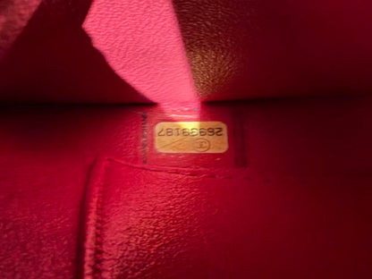 【#040】Pre-owned Chanel Medium Classic Flap Terracotta Caviar Leather Shoulder Bag HZ260131010