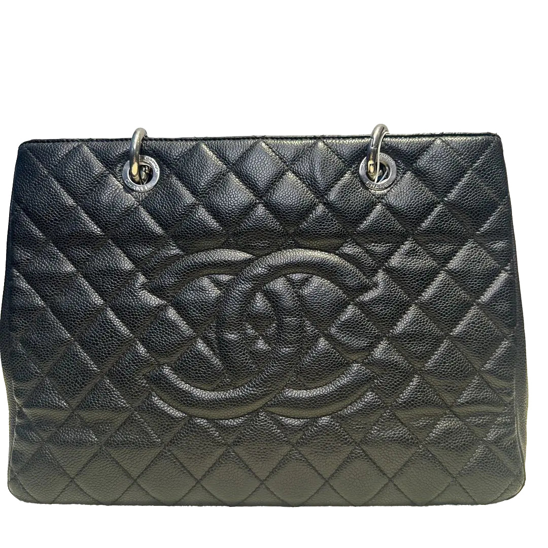 【#041】Pre-owned Chanel Medium 19 Bag Black Caviar Leather Shoulder Bag HZ250422011