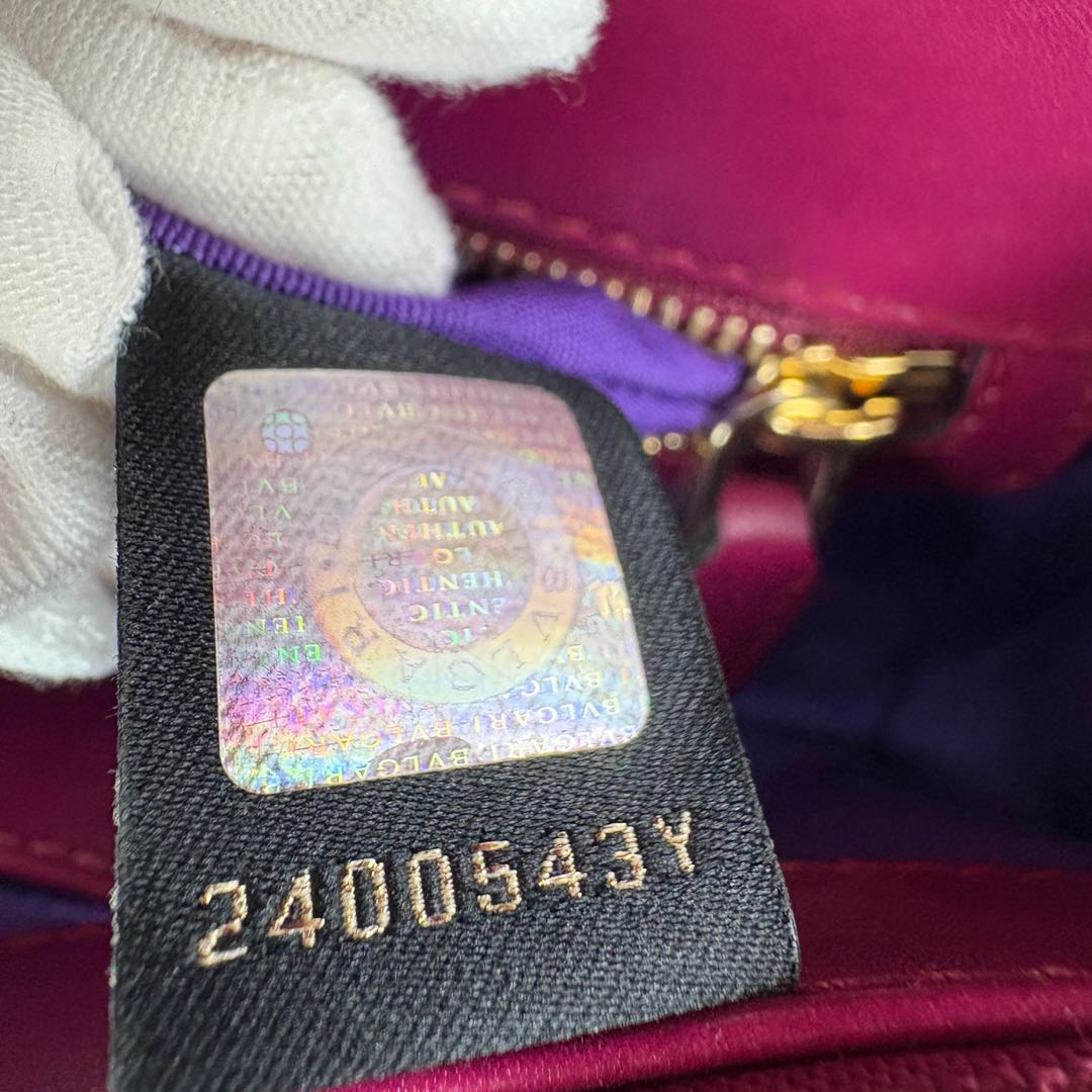 【#004】Pre-owned BVLGARI Serpenti Forever Medium Fuchsia Smooth Calfskin Shoulder Bag HZ2505230&&