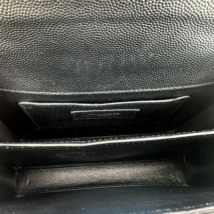 【#119】Pre-owned YSL Cassandra Mini Black Caviar Handbag HZ2512040&&