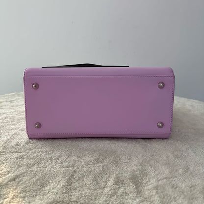 【#148】Pre-owned Dior Lady Dior Medium Pink Envelope Motif Calfskin Leather  Shoulder Bag HZ251203014