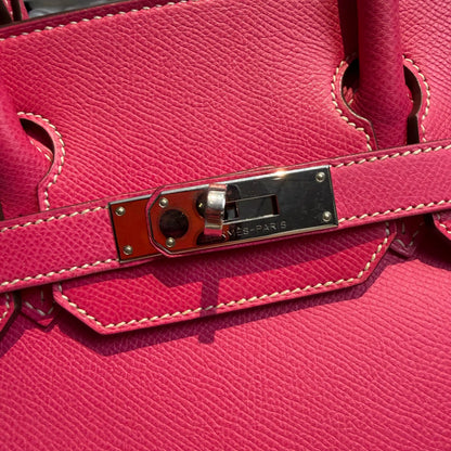 【#016】Pre-owned Hermès Birkin 30 Rose Epsom Leather Handbag HZ260210011