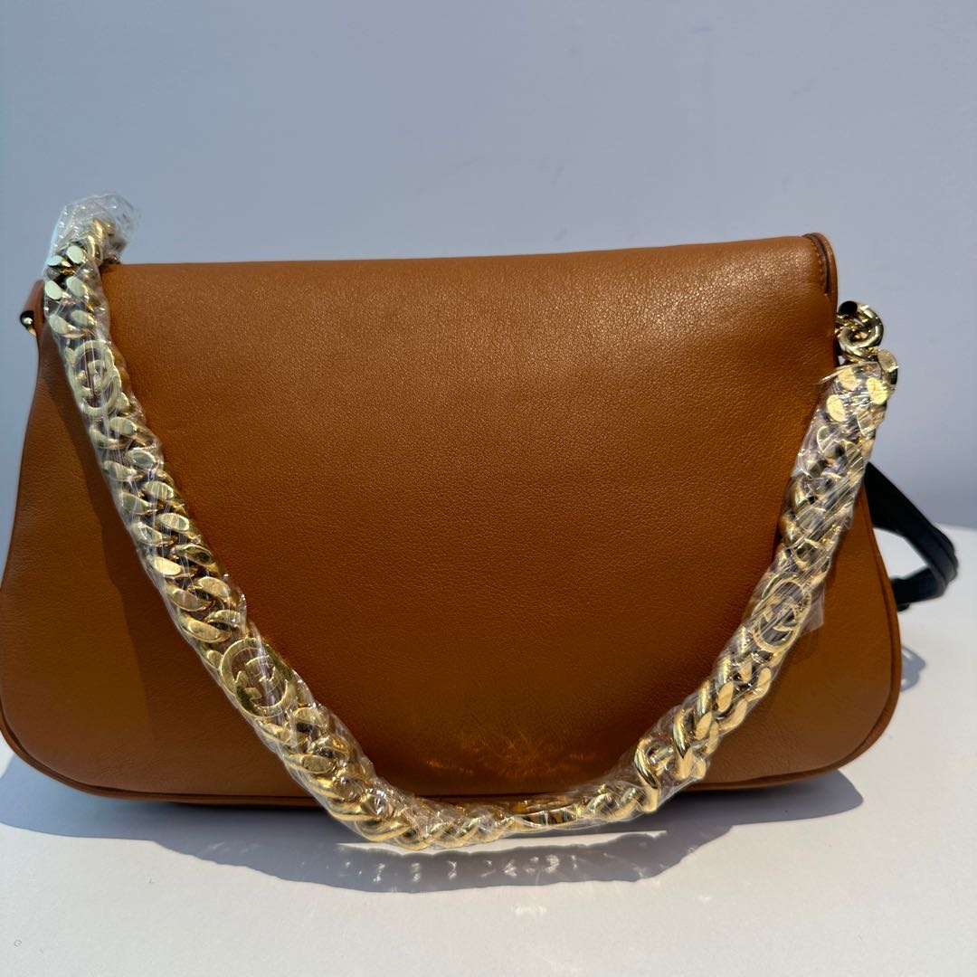 【#175】Pre-owned Gucci Blondie Medium Bag Brown Leather HZ2510220&&