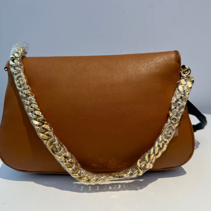 【#175】Pre-owned Gucci Blondie Medium Bag Brown Leather HZ2510220&&