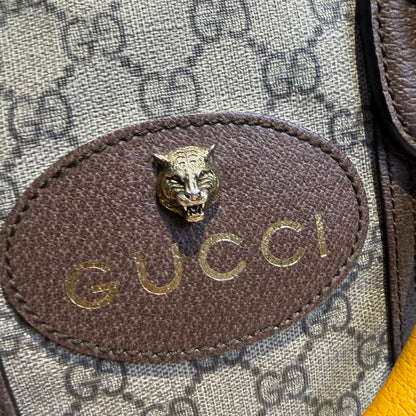 【#196】Pre-owned GUCCI Savoy Large 54cm GG Supreme Canvas with Leather Trim Duffle Bag