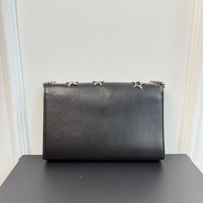 【#127】Pre-owned YSL Kate Small Black and Crystal Shoulder Bag HZ2510180&&