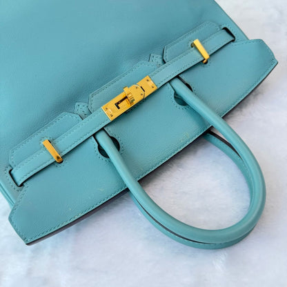 【#207】Pre-owned Hermès Birkin 30 Bag Bleu Atoll Swift Leather
