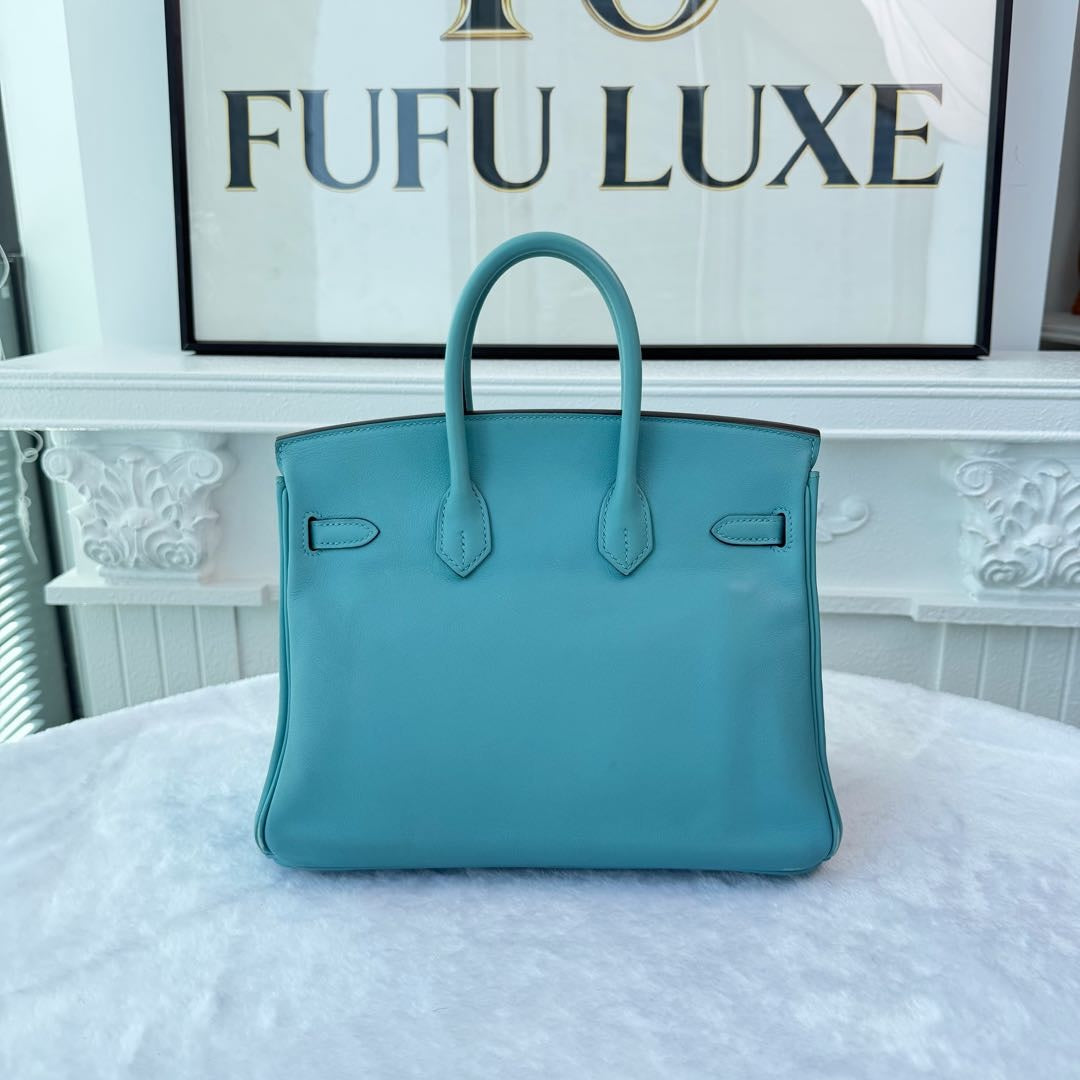 【#207】Pre-owned Hermès Birkin 30 Bag Bleu Atoll Swift Leather
