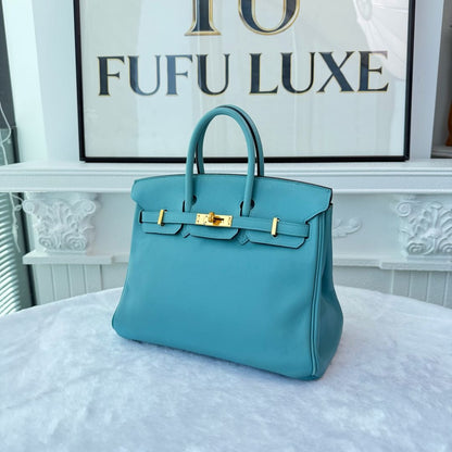 【#207】Pre-owned Hermès Birkin 30 Bag Bleu Atoll Swift Leather