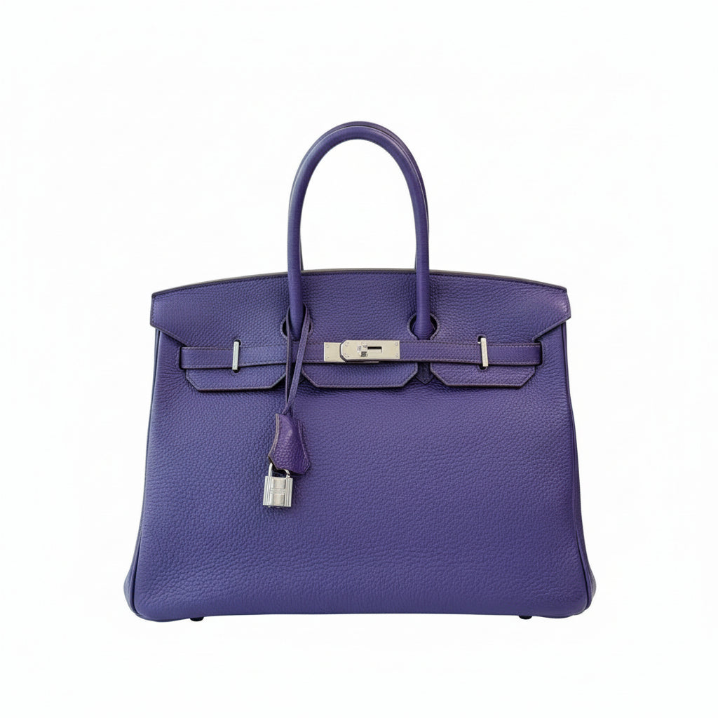 【#208】Pre-owned Hermès Birkin 35 Bag Ultraviolet Togo Leather