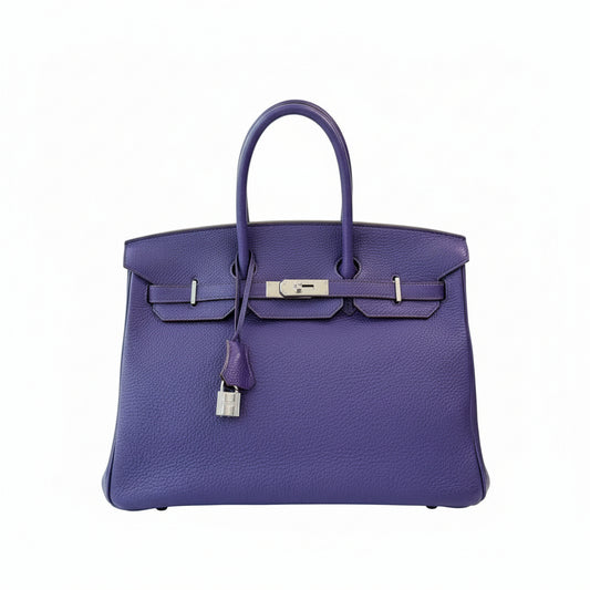 【#208】Pre-owned Hermès Birkin 35 Bag Ultraviolet Togo Leather