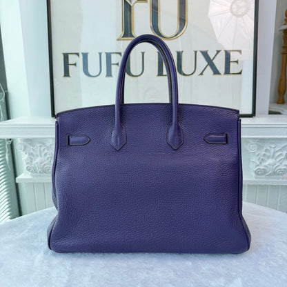 【#208】Pre-owned Hermès Birkin 35 Bag Ultraviolet Togo Leather