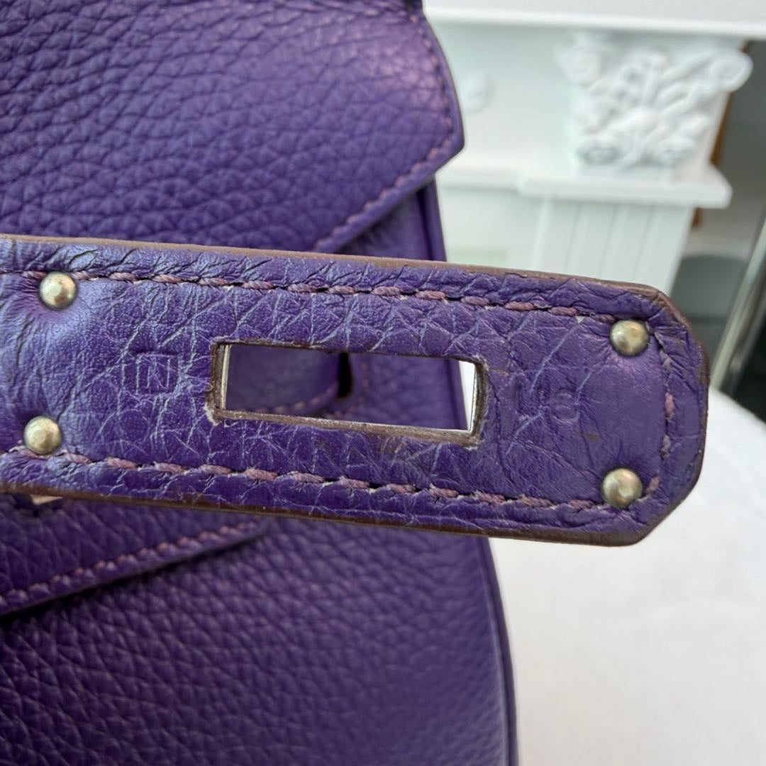 【#208】Pre-owned Hermès Birkin 35 Bag Ultraviolet Togo Leather