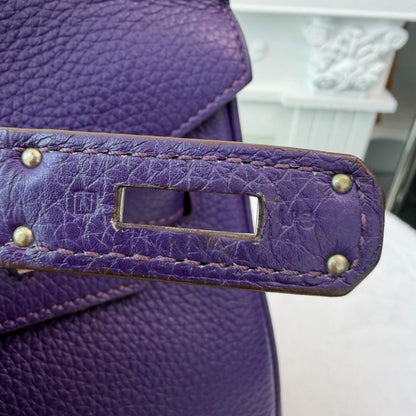 【#208】Pre-owned Hermès Birkin 35 Bag Ultraviolet Togo Leather