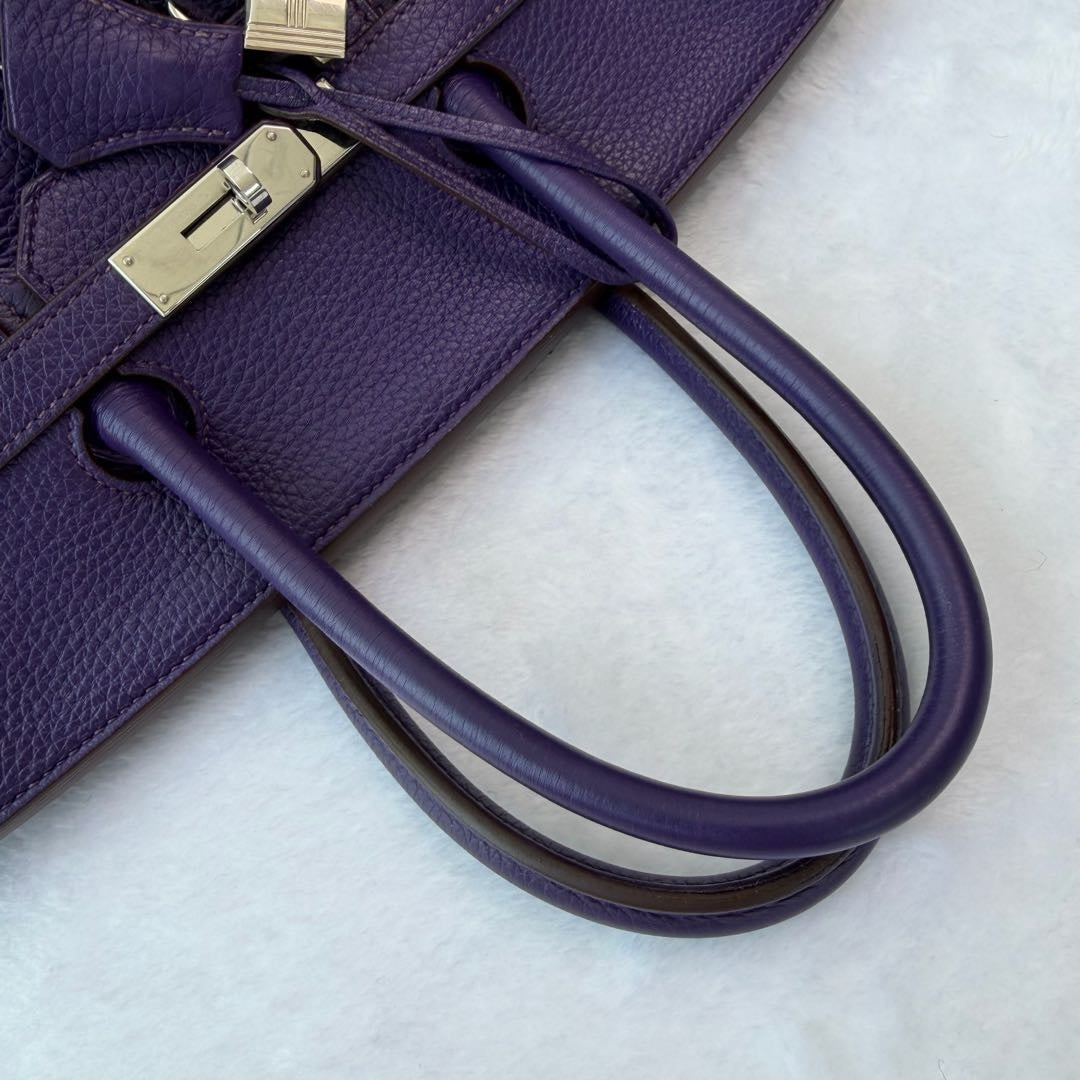 【#208】Pre-owned Hermès Birkin 35 Bag Ultraviolet Togo Leather