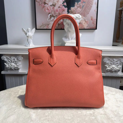 【#015】Pre-owned Hermès Birkin 30 Crevette Epsom Leather R stamp Handbag HZ260209014