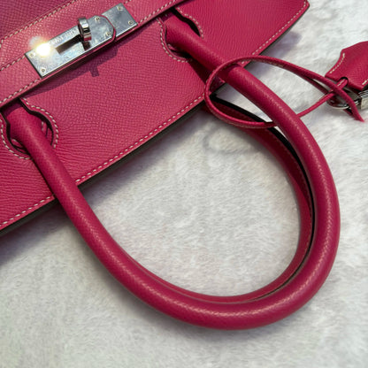 【#016】Pre-owned Hermès Birkin 30 Rose Epsom Leather Handbag HZ260210011