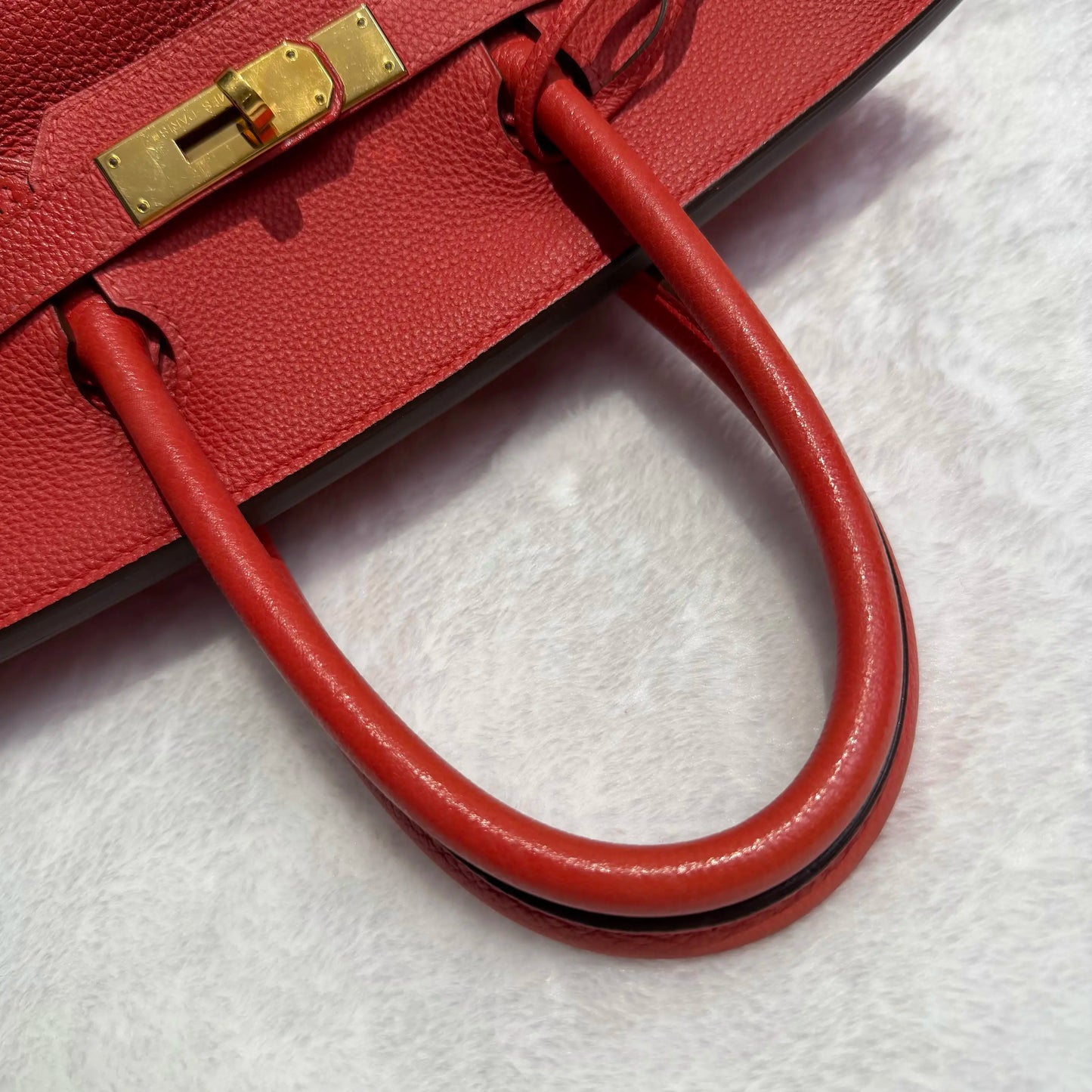 【#013】Pre-owned Hermès Birkin 30 Red(2R) Togo Leather R stamp Handbag HZ260202014