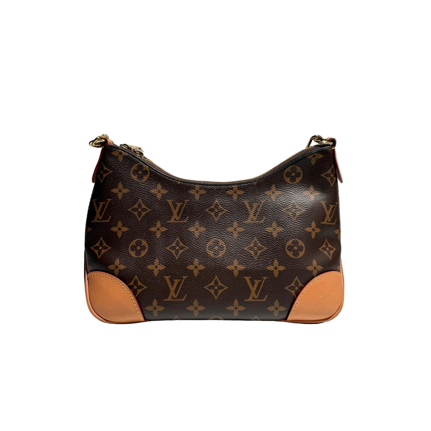 【#074】Pre-owned Louis Vuitton Boulogne Monogram Canvas Natural Leather Hobo BagHZ251103