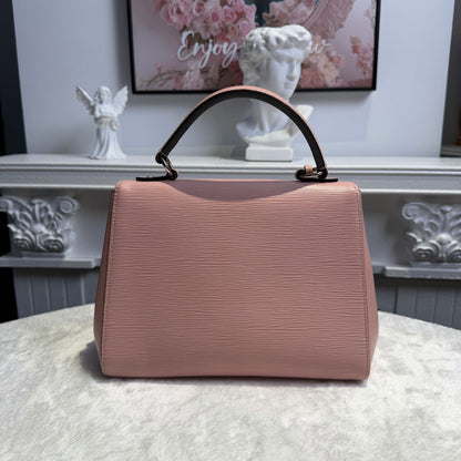 【#053】Pre-owned Louis Vuitton Cluny BB Pink Epi Leather Top Handle Bag