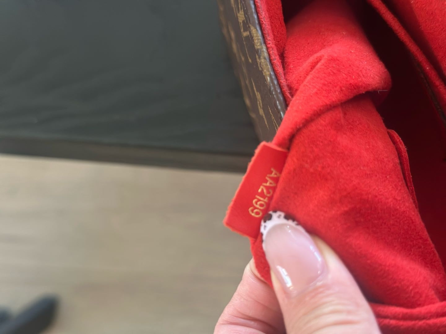 【#097】Pre-owned Louis Vuitton Locky BB Monogram Canvas Red Leather BagHZ2507060&&
