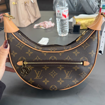 【#072】Pre-owned Louis Vuitton Loop Monogram Canvas Hobo Bag