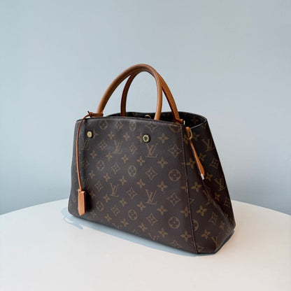 【#092】Pre-owned Louis Vuitton Montaigne MM Monogram Canvas Tote BagHZ2509280&&