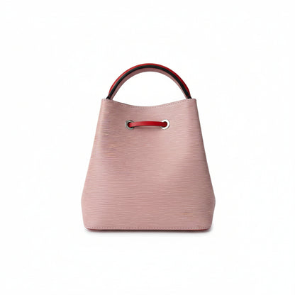 【#041】Pre-owned Louis Vuitton Noé BB Pink Epi Leather Bucket Bag with Red AccentsHZ2603060&&