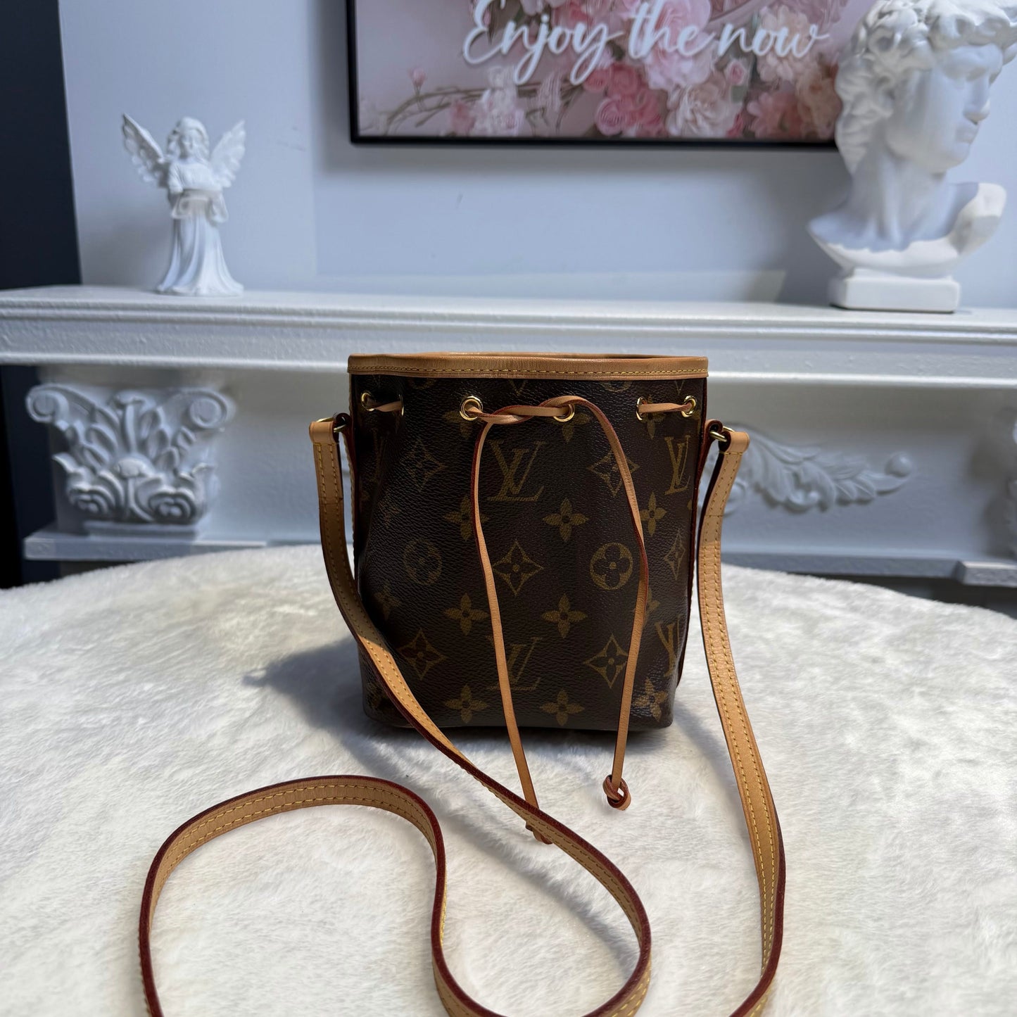 【#059】Pre-owned Louis Vuitton Nano Noé Monogram Canvas Bucket BagHZ2601310&&
