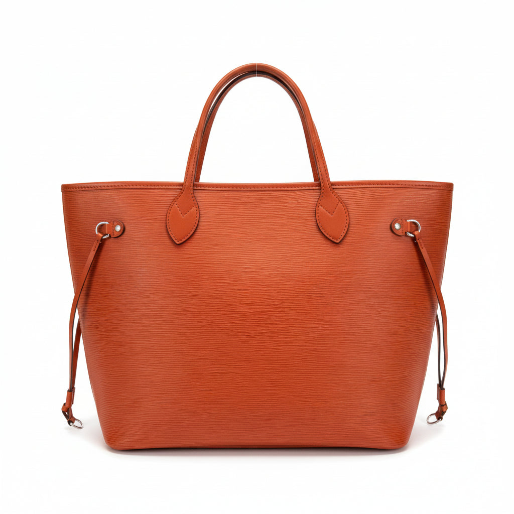 【#038】Pre-owned Louis Vuitton Neverfull MM Orange Epi Leather Tote Bag with PouchHZ2603060&&