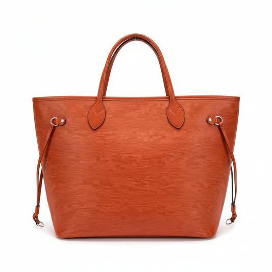 【#038】Pre-owned Louis Vuitton Neverfull MM Orange Epi Leather Tote Bag with PouchHZ2603060&&