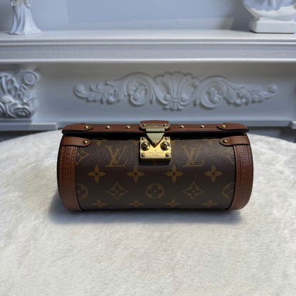 【#058】Pre-owned Louis Vuitton Papillon Trunk Monogram Canvas Cylindrical Crossbody BagHZ2601310&&
