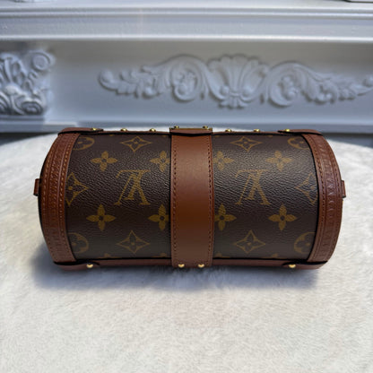 【#058】Pre-owned Louis Vuitton Papillon Trunk Monogram Canvas Cylindrical Crossbody BagHZ2601310&&