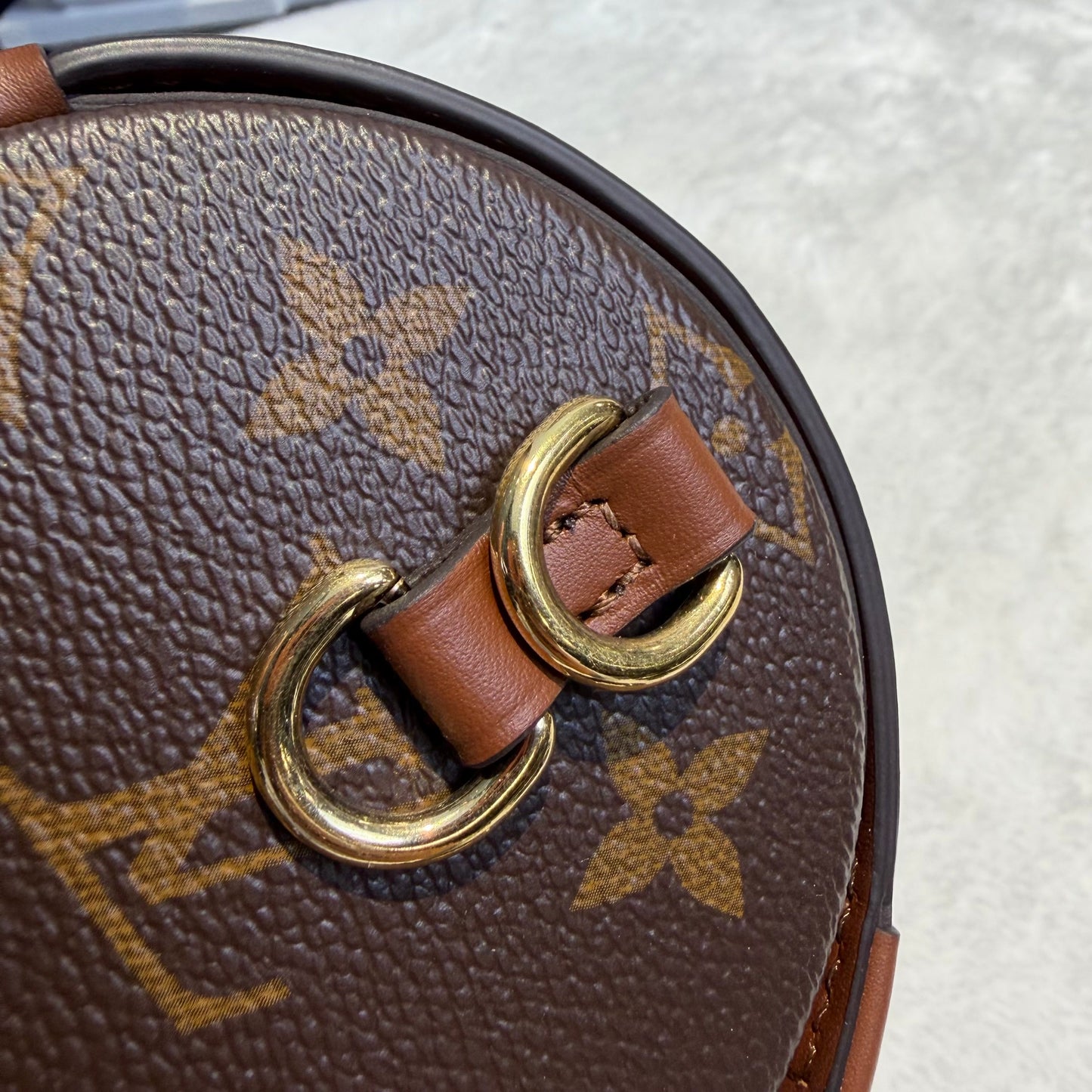 【#058】Pre-owned Louis Vuitton Papillon Trunk Monogram Canvas Cylindrical Crossbody BagHZ2601310&&