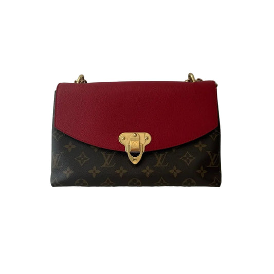 【#088】Pre-owned Louis Vuitton Saint Placide Monogram Canvas Red Leather Chain BagHZ2509290&&