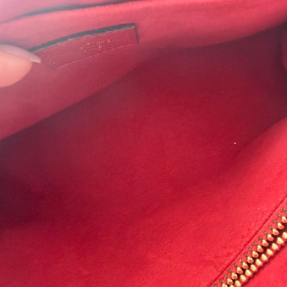 【#088】Pre-owned Louis Vuitton Saint Placide Monogram Canvas Red Leather Chain BagHZ2509290&&