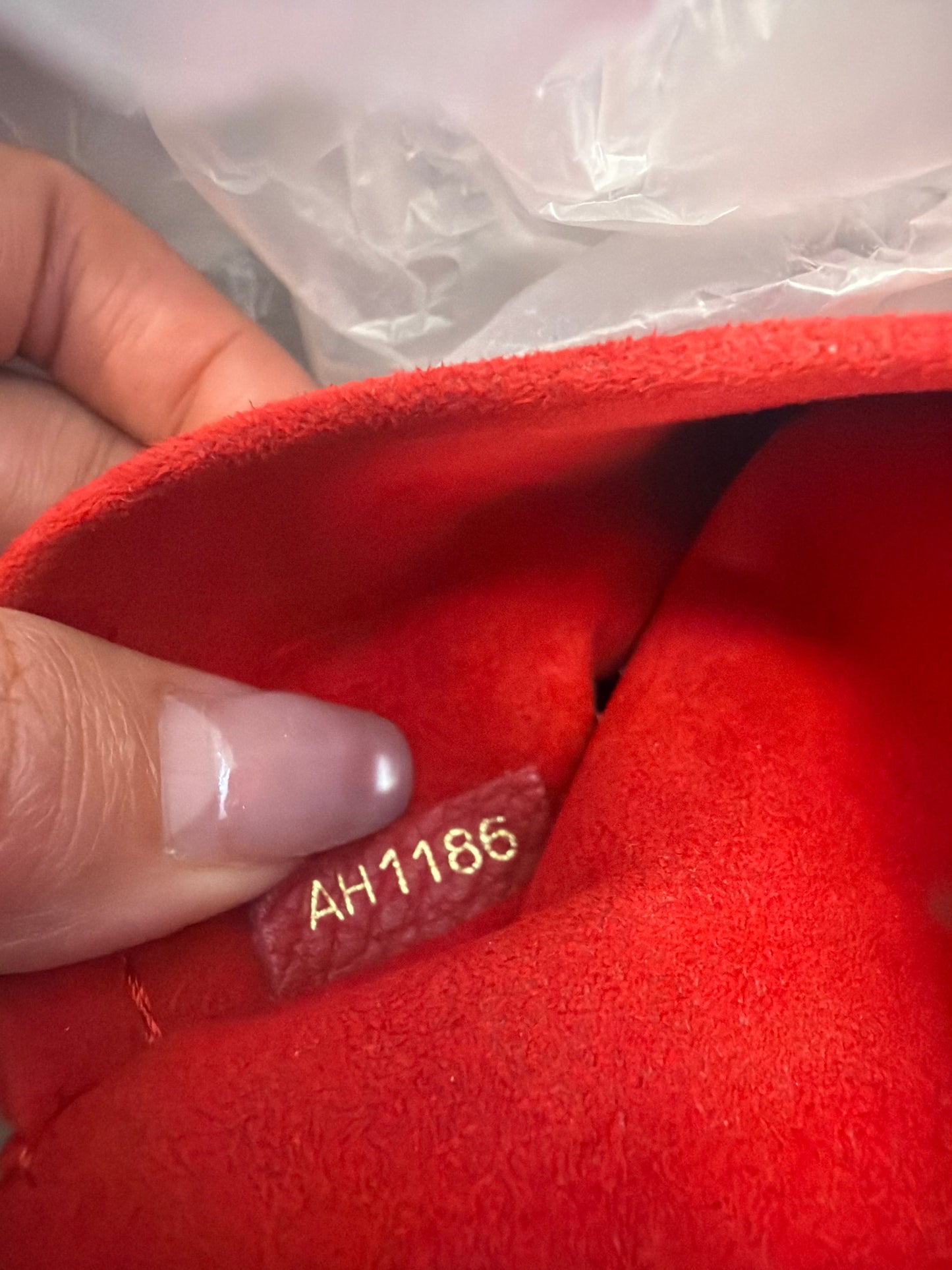 【#080】Pre-owned Louis Vuitton Retiro PM Monogram Canvas Red Leather Bag