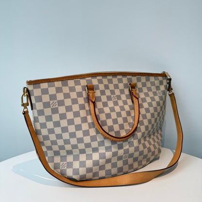 【#079】Pre-owned Louis Vuitton Saleya MM Damier Azur Canvas Tote BagHZ2510220&&