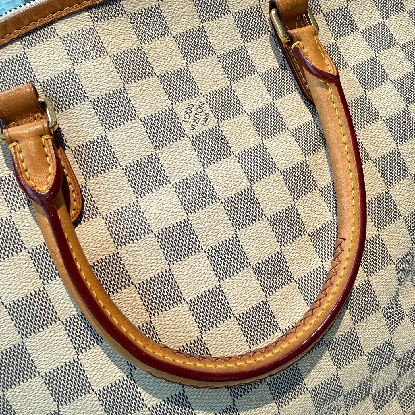 【#079】Pre-owned Louis Vuitton Saleya MM Damier Azur Canvas Tote BagHZ2510220&&