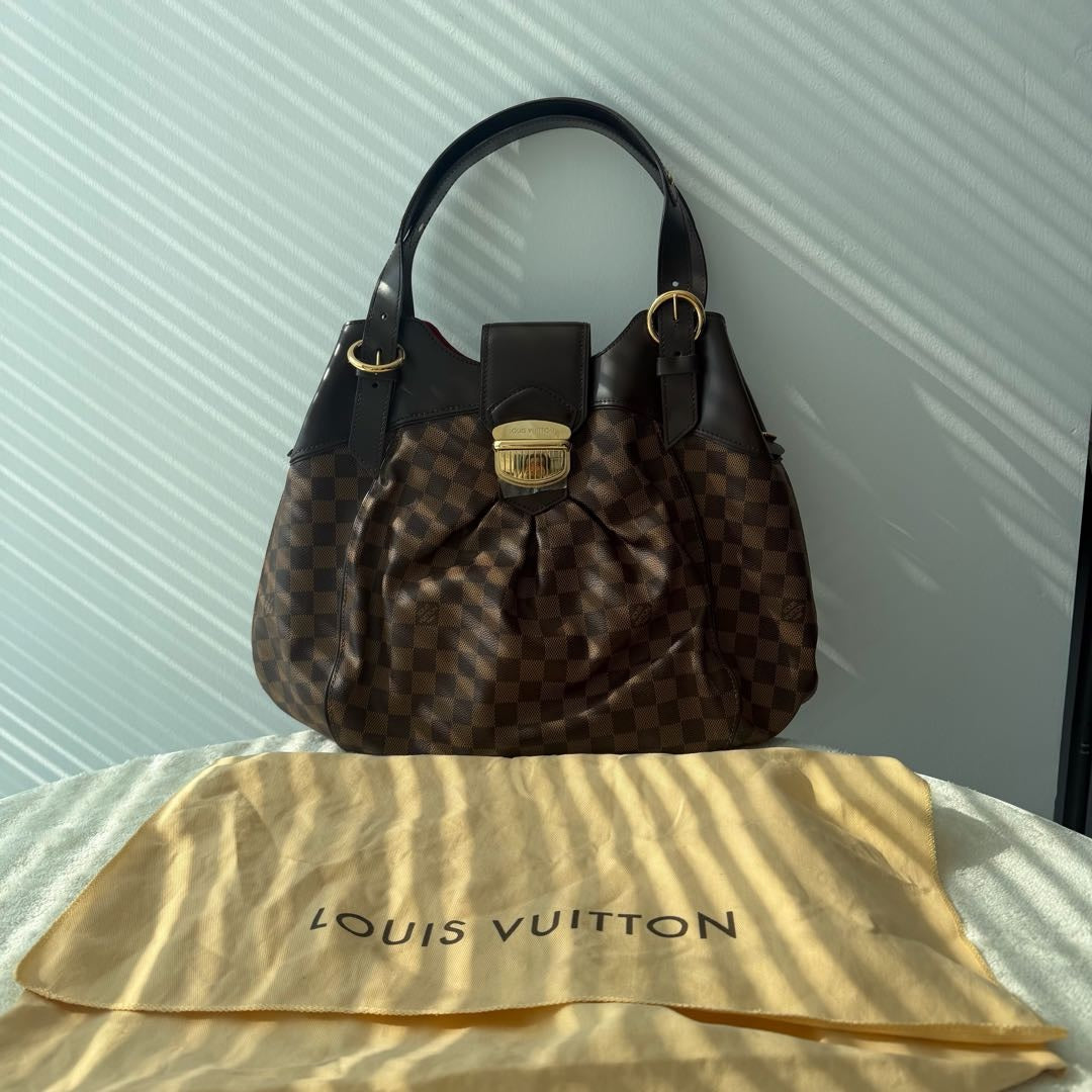 【#070】Pre-owned Louis Vuitton Sistina PM Damier Ebene Canvas Shoulder Bag