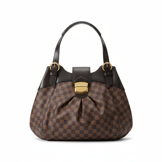 【#070】Pre-owned Louis Vuitton Sistina PM Damier Ebene Canvas Shoulder Bag